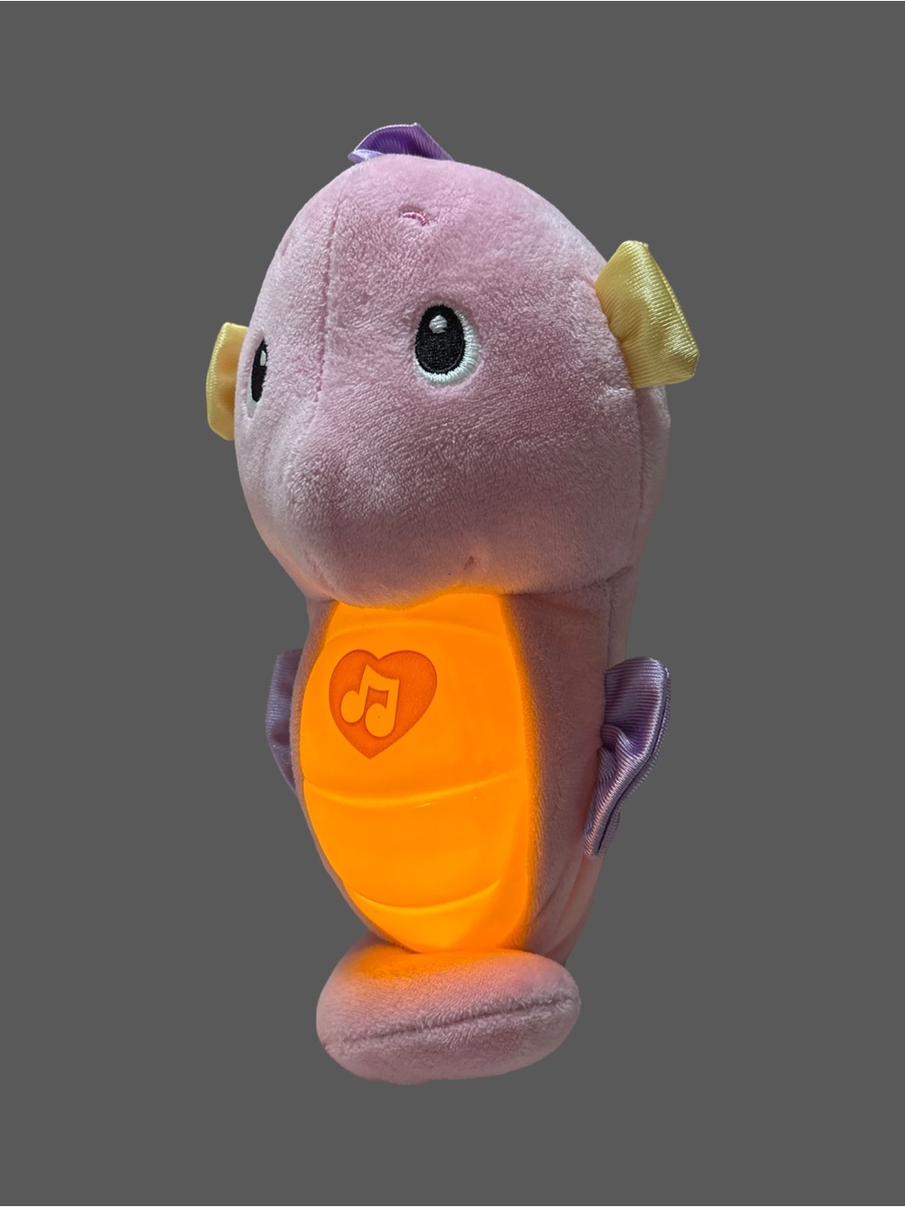 Fisher-Price Pink Plush Light-Up Seahorse Toy